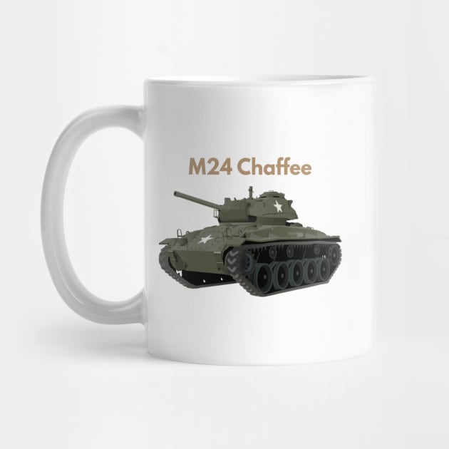 M24 Chaffee American WW2 Tank by NorseTech